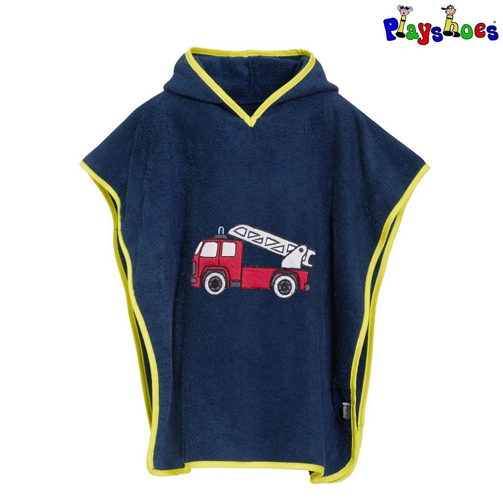 Badeponcho til børn Playshoes Fire Truck