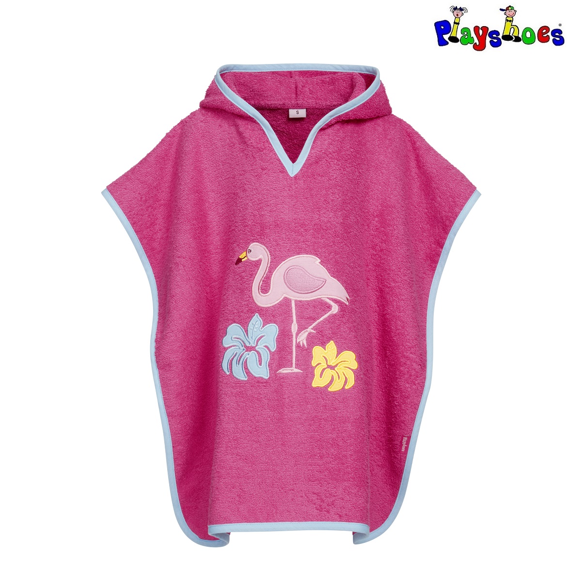 Badeponcho børn Playshoes Flamingo lyserød