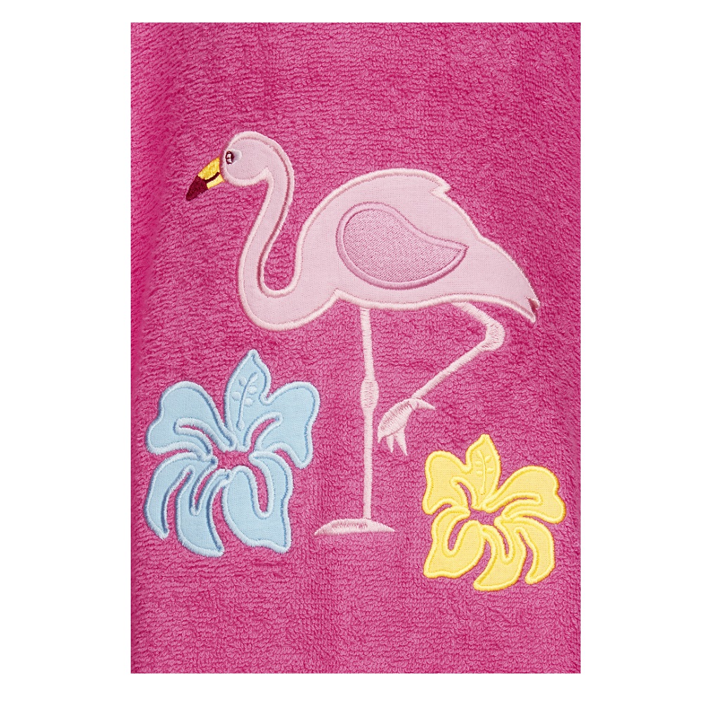 Badeponcho børn Playshoes Flamingo lyserød
