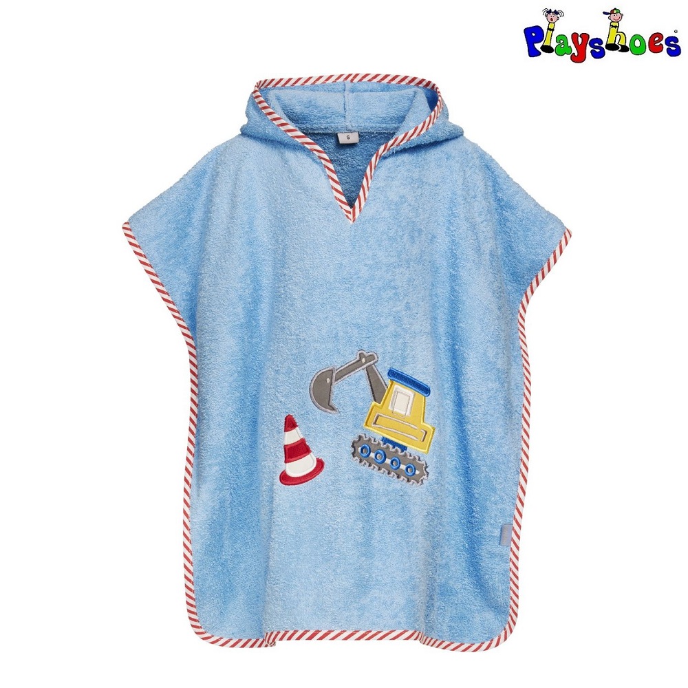 Badeponcho til børn Playshoes Excavator