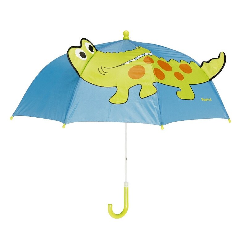 Børneparaply Playshoes Crocodile blå