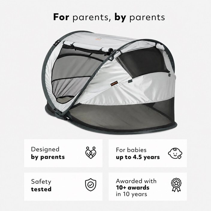 Rejseseng - Deryan Toddler Luxe Sølv