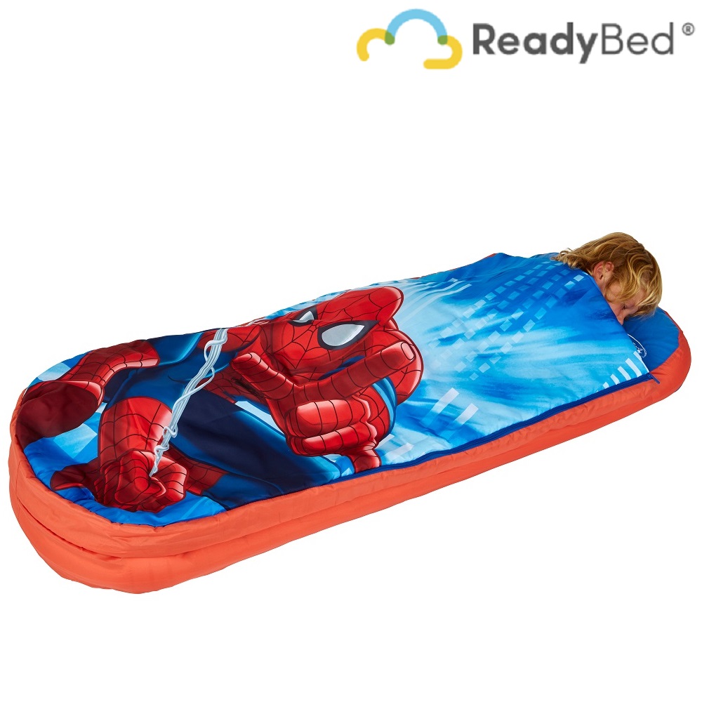 Oppustelig weekendseng og rejseseng ReadyBed Spiderman
