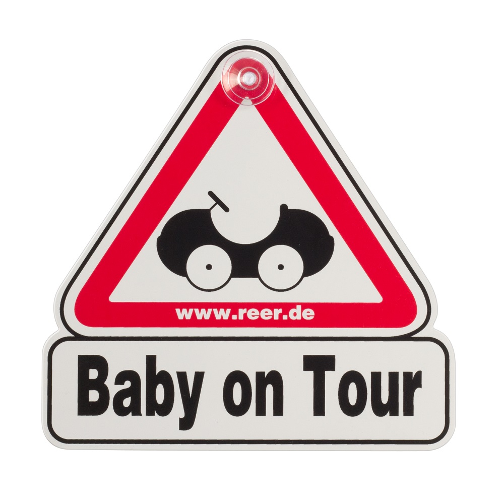 Børn i bilen skilt Reer Baby on Tour