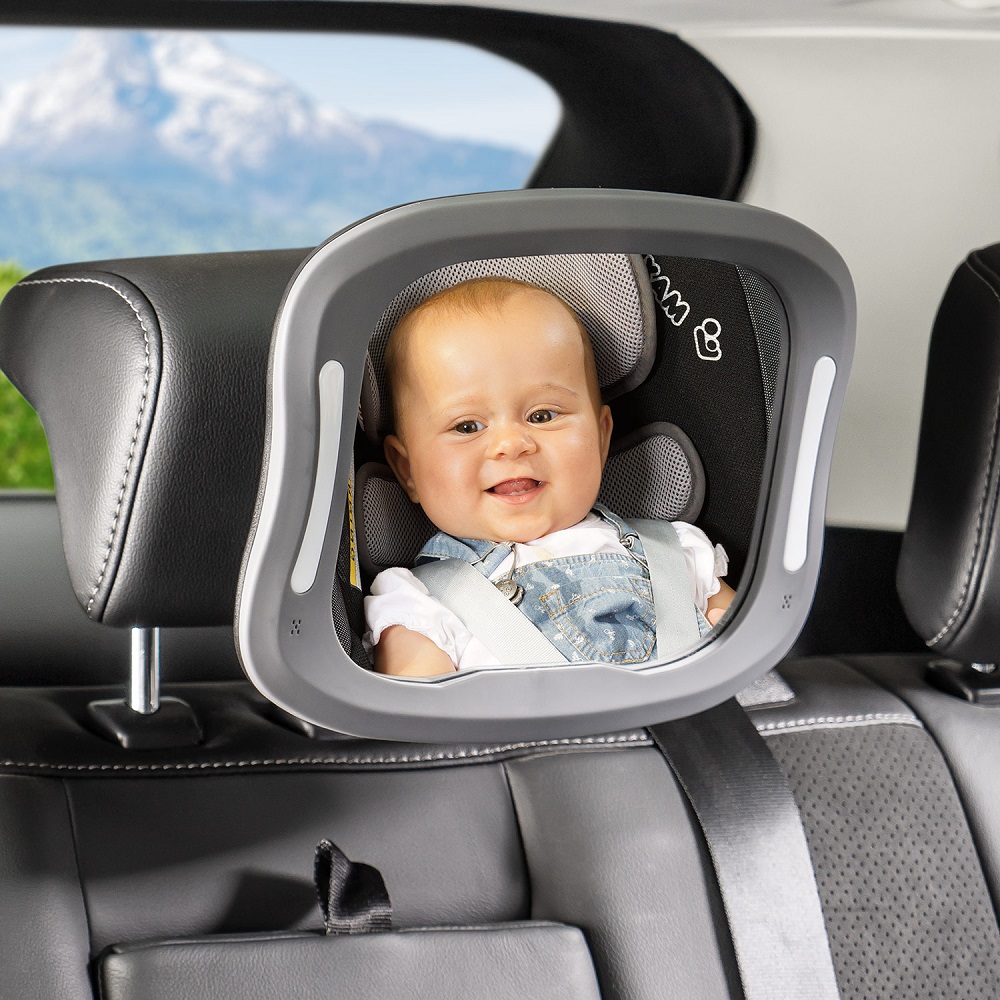 Bagsædespejle og babyspejle til bilen Reer BabyView LED