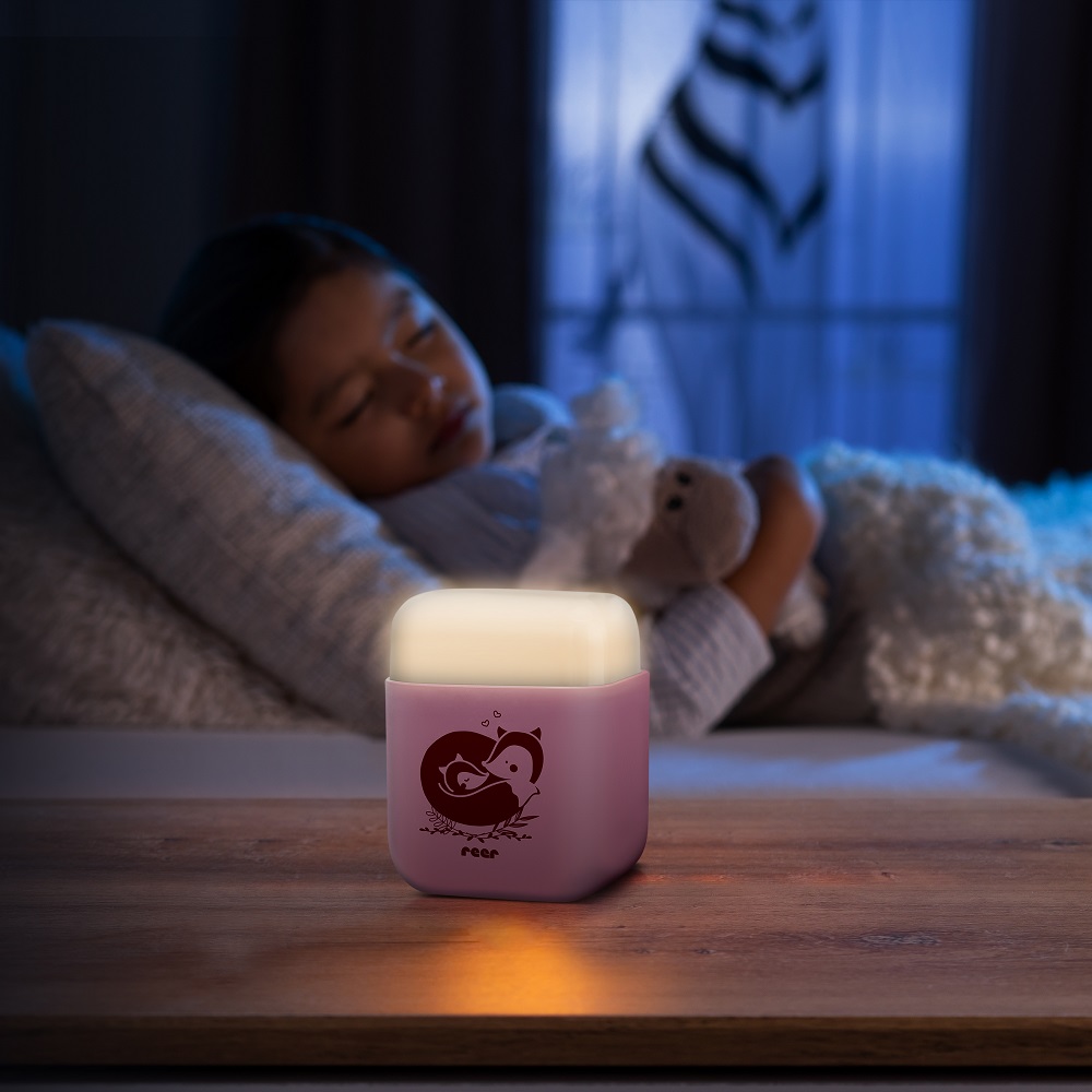 Natlampe til børn Reer Sleeplight 2in1 lyserød