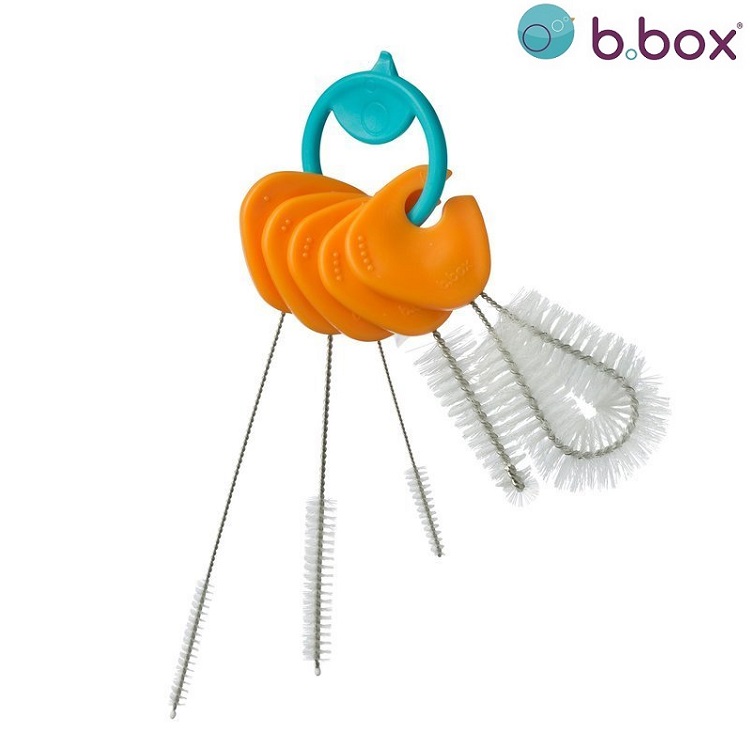 Rengøringsbørster til sutteflasker B.box Cleaning Brush Set Orange