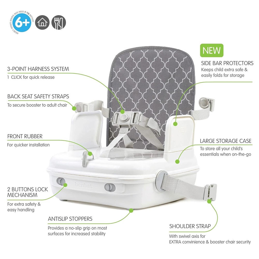 Rejsestol Benbat YummiGo Stone Grey