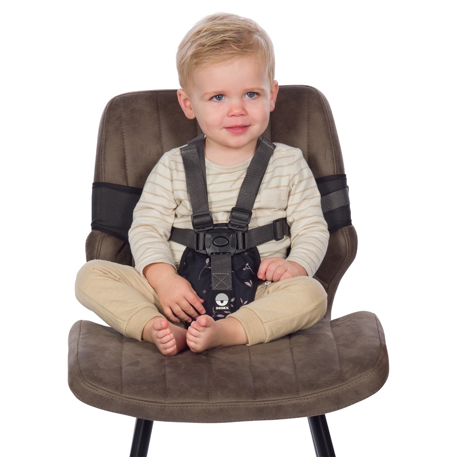 Rejsestol Dooky Travel High Chair Black Leaves