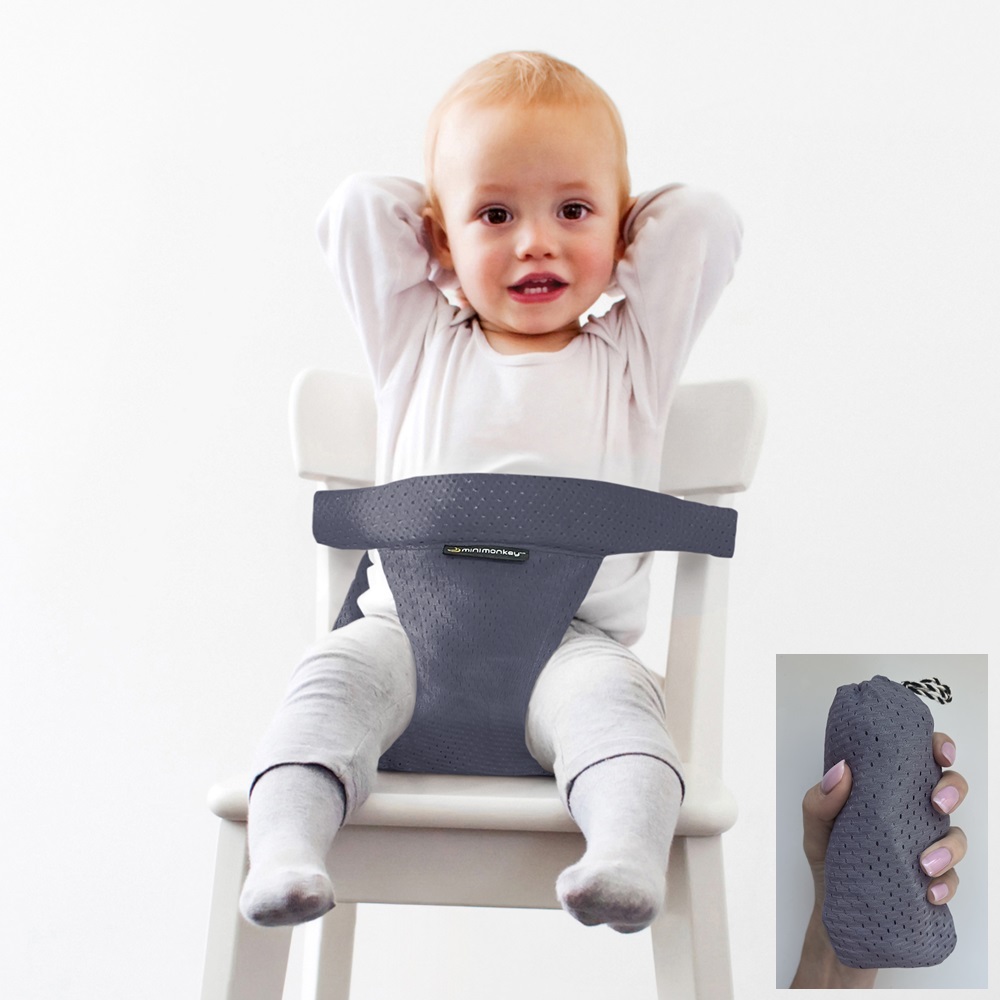 Rejsestol - Minimonkey Pocket Minichair Grey