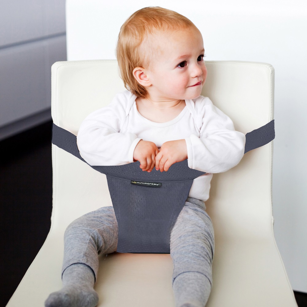 Rejsestol - Minimonkey Pocket Minichair Grey