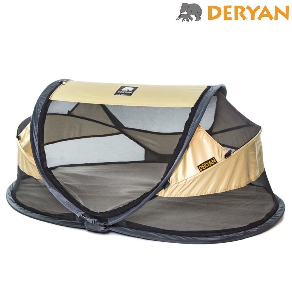 Rejseseng og weekendseng Deryan Baby Luxe Gold