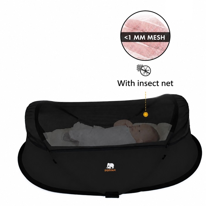 Rejseseng til baby Deryan Infant Rest Box Black
