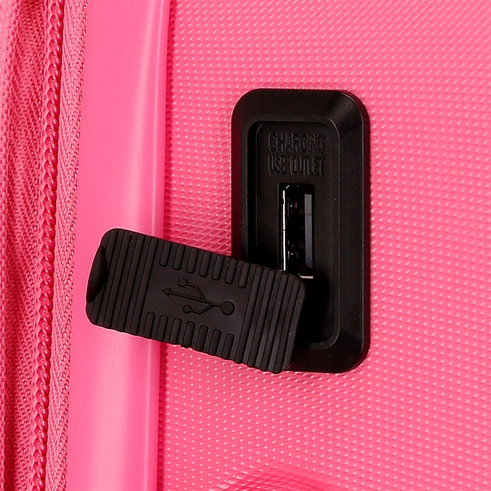 Kuffert til børn Enso Annie Fuchsia