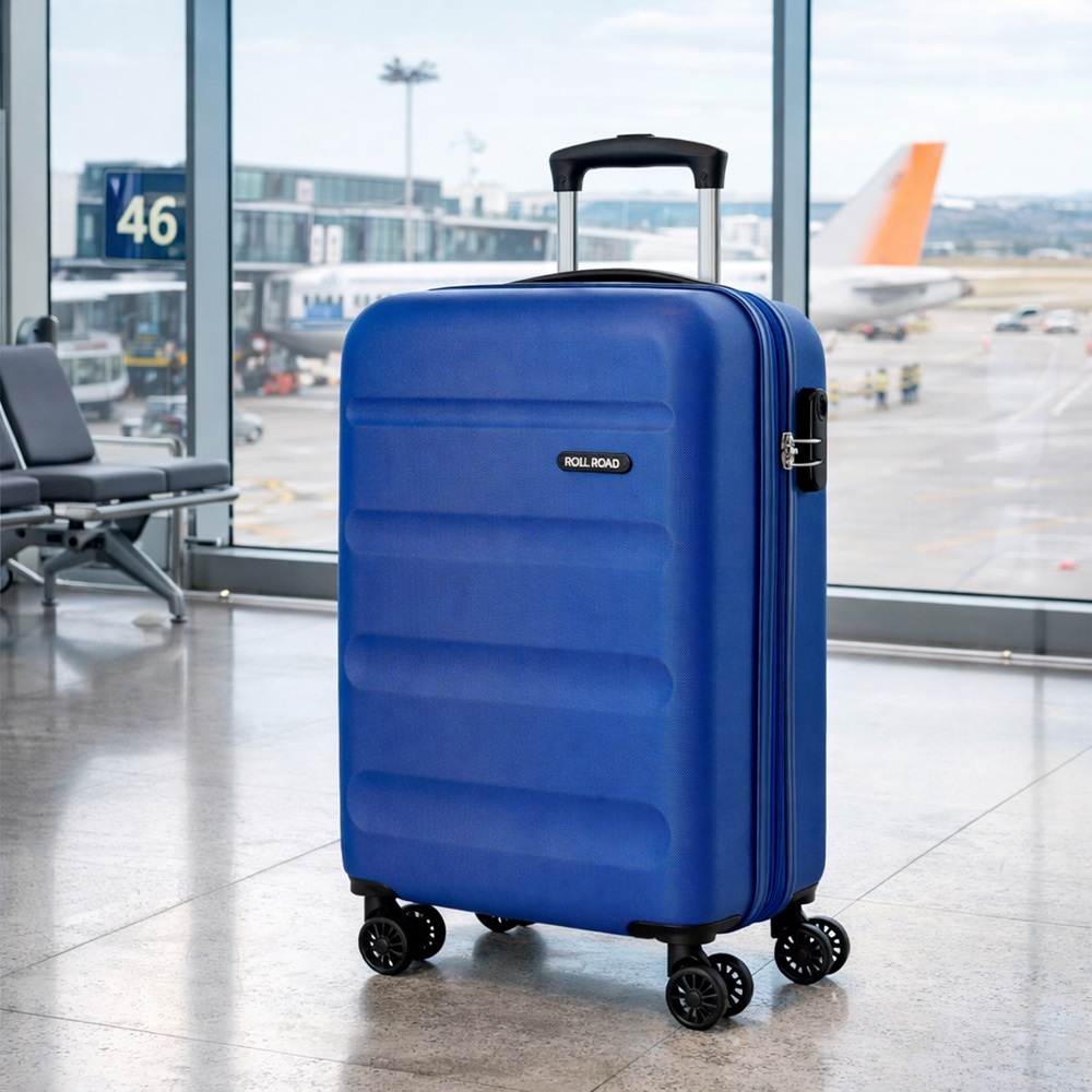 Kuffert til børn Roll Road Flex Expandable Blue