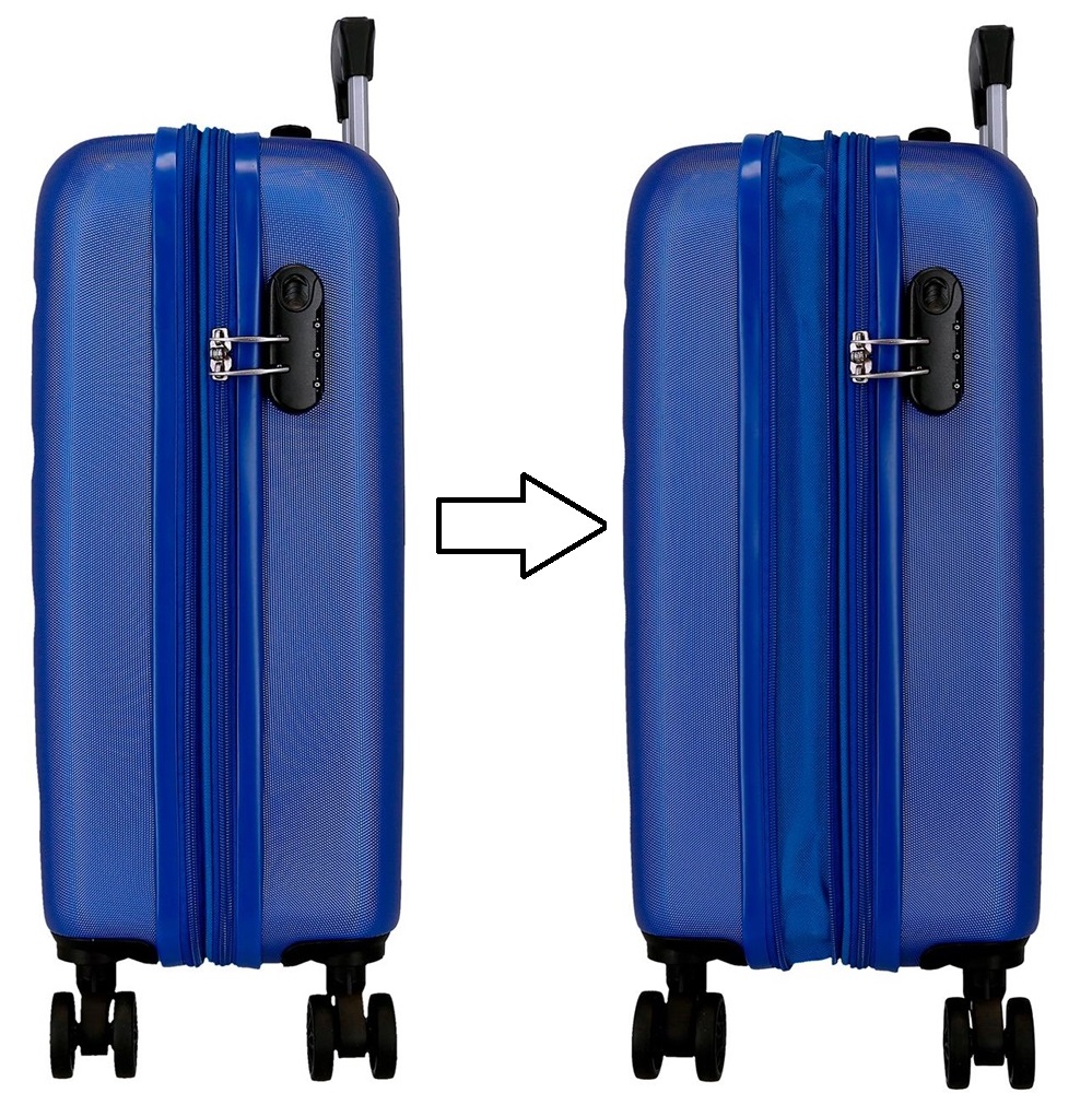 Kuffert til børn Roll Road Flex Expandable Blue