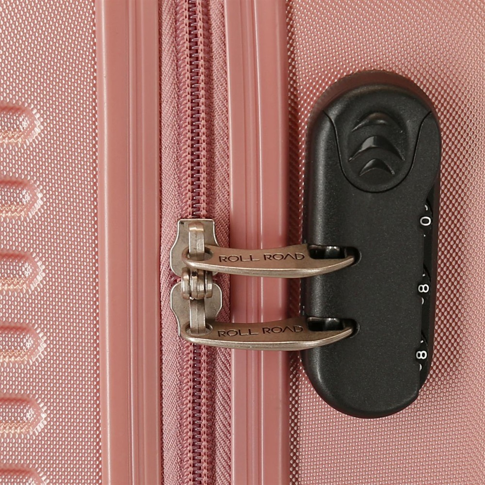 Kuffert til børn Roll Road India Pink