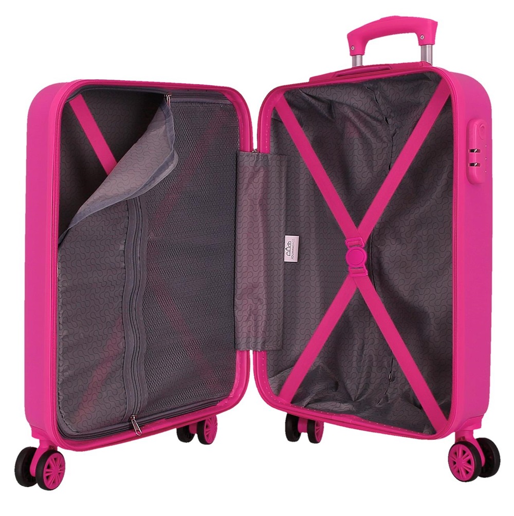 Kuffert til børn Frost Sparkle Like Magic Pink