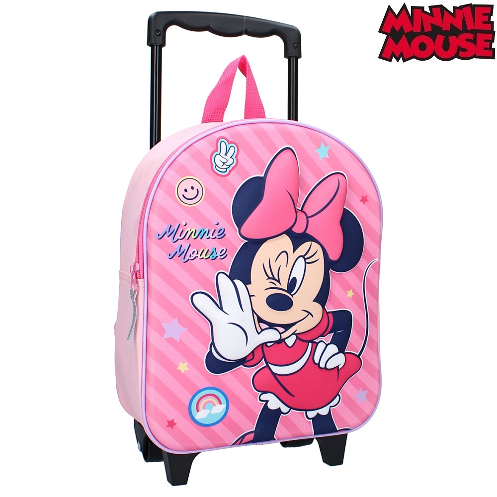 Børnekuffert Minnie Mouse Fashion Besties Trolley Backpack
