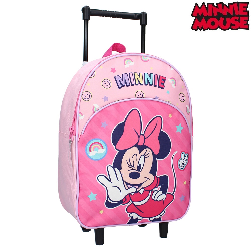 Børnekuffert Minnie Mouse Glam It Up Trolley Backpack