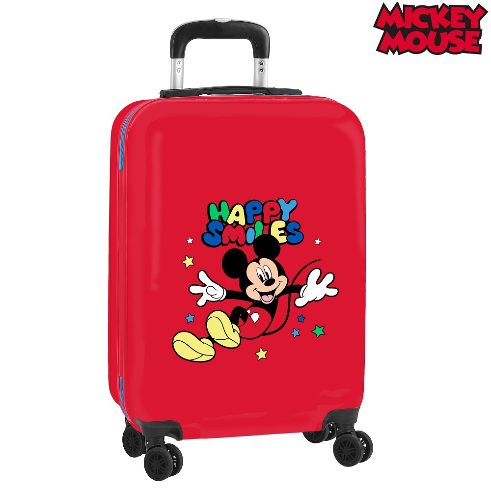 Kuffert til børn Mickey Mouse Happy Smiles