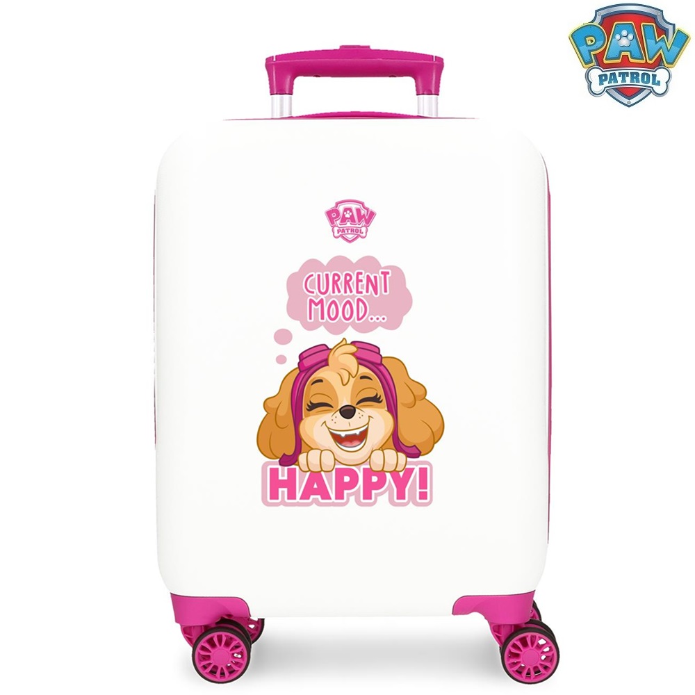 Kuffert til børn Paw Patrol Playful White