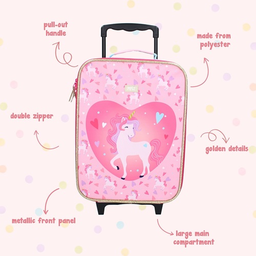 Børnekuffert Pret Made To Roll Unicorn