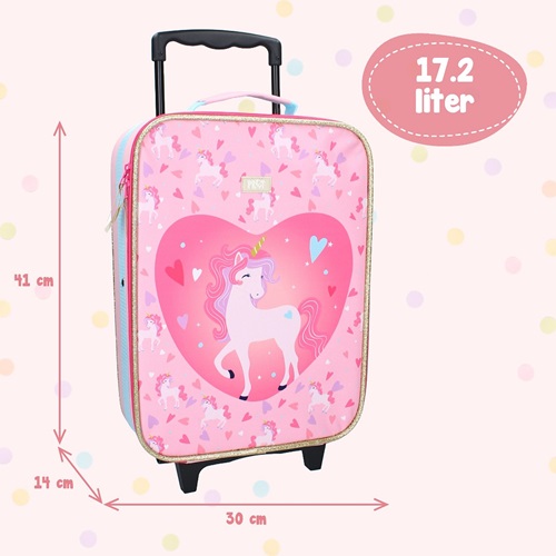 Børnekuffert Pret Made To Roll Unicorn