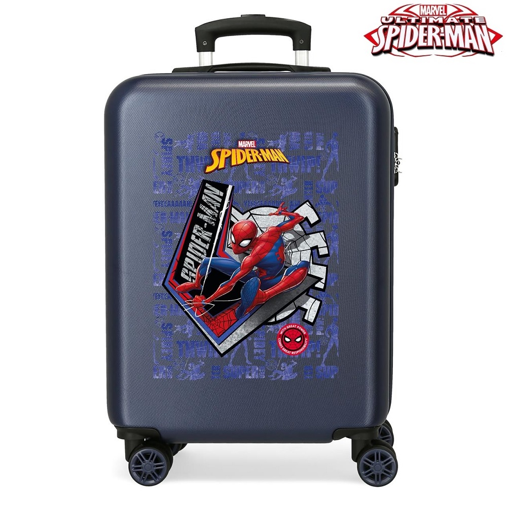 Kuffert til børn Spiderman Great Power Navy