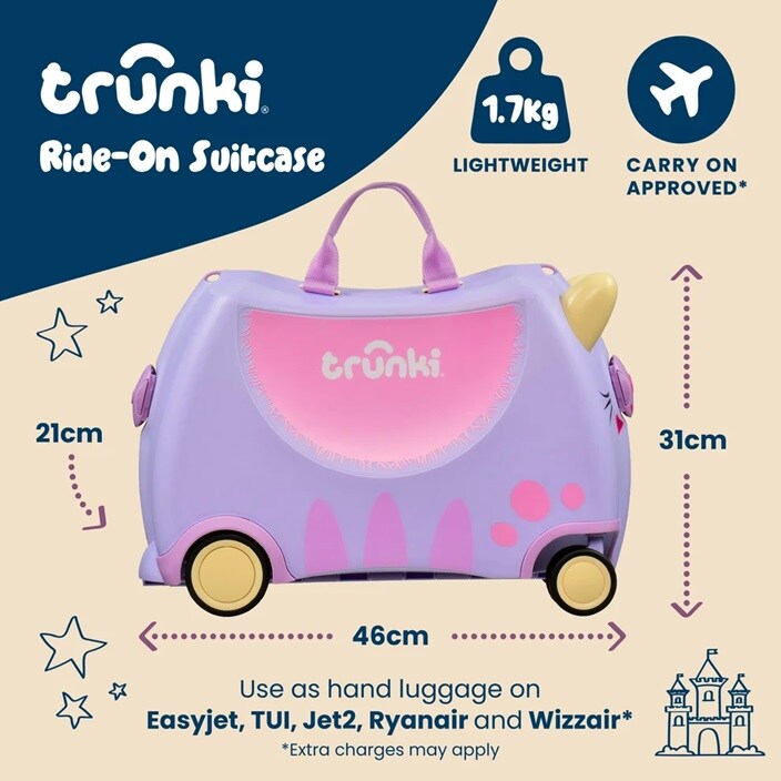 Ride-on kuffert til børn - Trunki Glide Cassie Cat