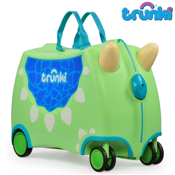Ride-on kuffert til børn - Trunki Glide Dudley Dino