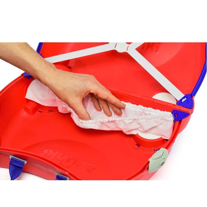 Ride-on kuffert til børn - Trunki Glide Frank Firetruck