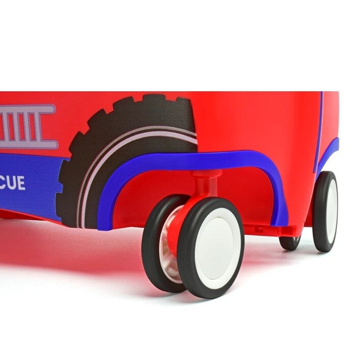 Ride-on kuffert til børn - Trunki Glide Frank Firetruck