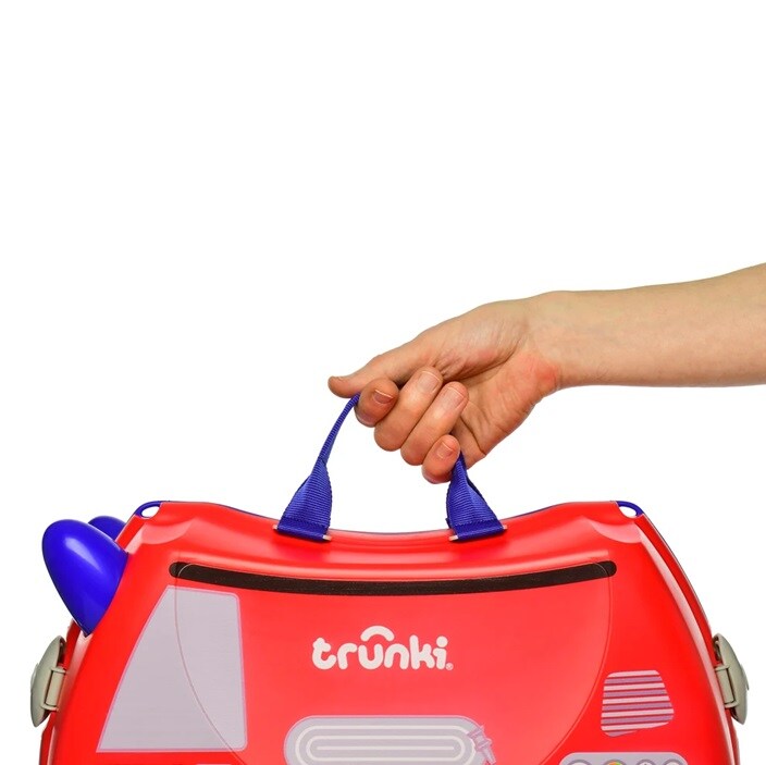 Ride-on kuffert til børn - Trunki Glide Frank Firetruck