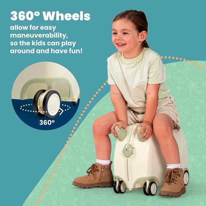 Ride-on kuffert til børn - Trunki Glide Ivory