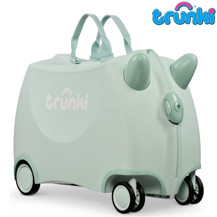Ride-on kuffert til børn - Trunki Glide Sage
