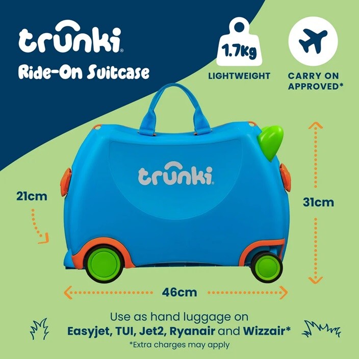 Ride-on kuffert til børn - Trunki Glide Terrance