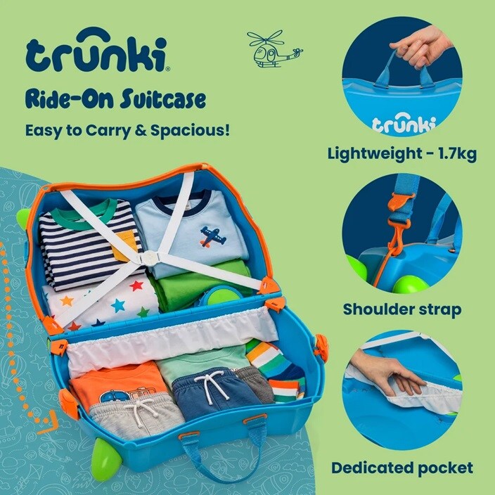 Ride-on kuffert til børn - Trunki Glide Terrance