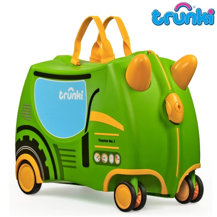 Ride-on kuffert til børn - Trunki Glide Tilly Tractor