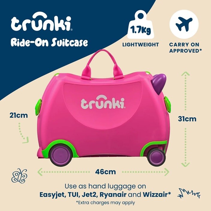 Ride-on kuffert til børn - Trunki Glide Trixie