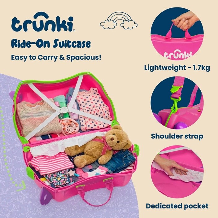 Ride-on kuffert til børn - Trunki Glide Trixie