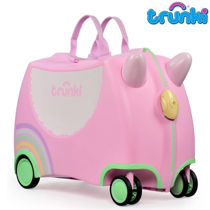 Ride-on kuffert til børn - Trunki Glide Una Unicorn