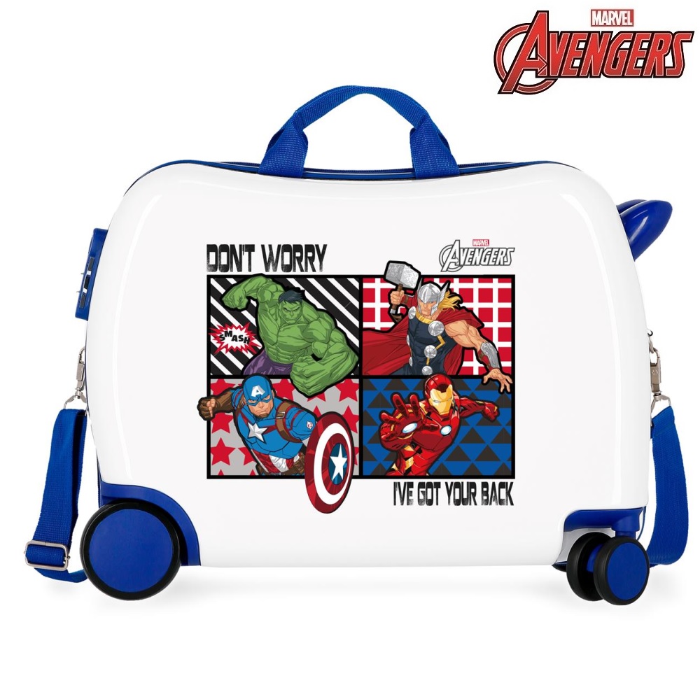 Kuffert til børn Avengers Don't Worry