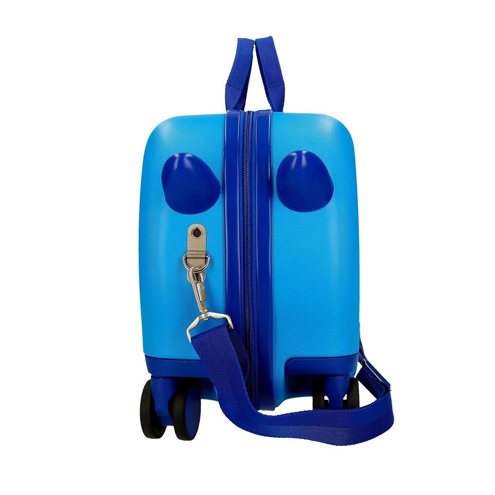 Ride-on kuffert til børn Biler Let's Race Blue