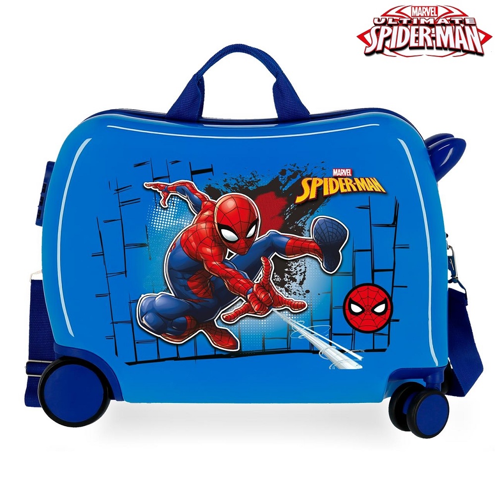 Kuffert til børn Spiderman Great Power Blue