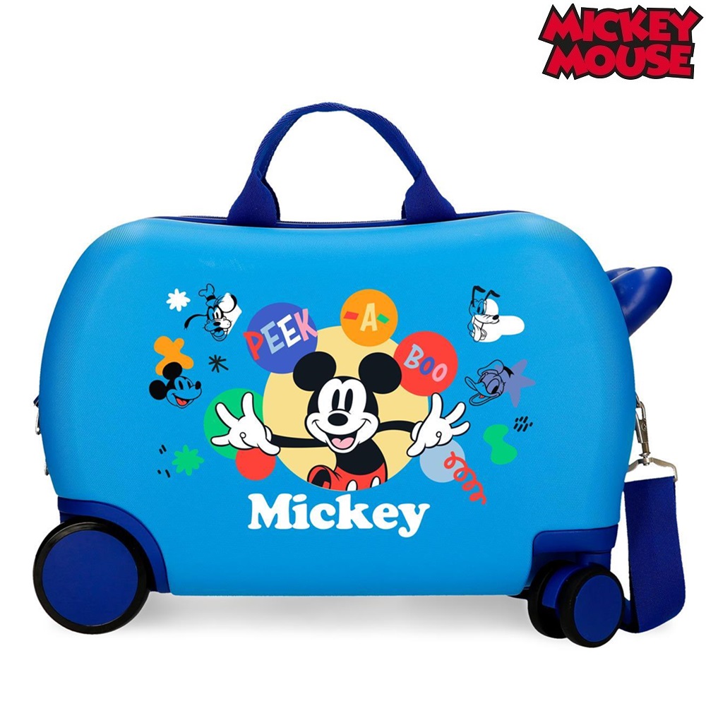 Ride-on kuffert til børn Mickey Mouse Peek A Boo Ride-on kuffert til børn Mickey Mouse Peek A Boo