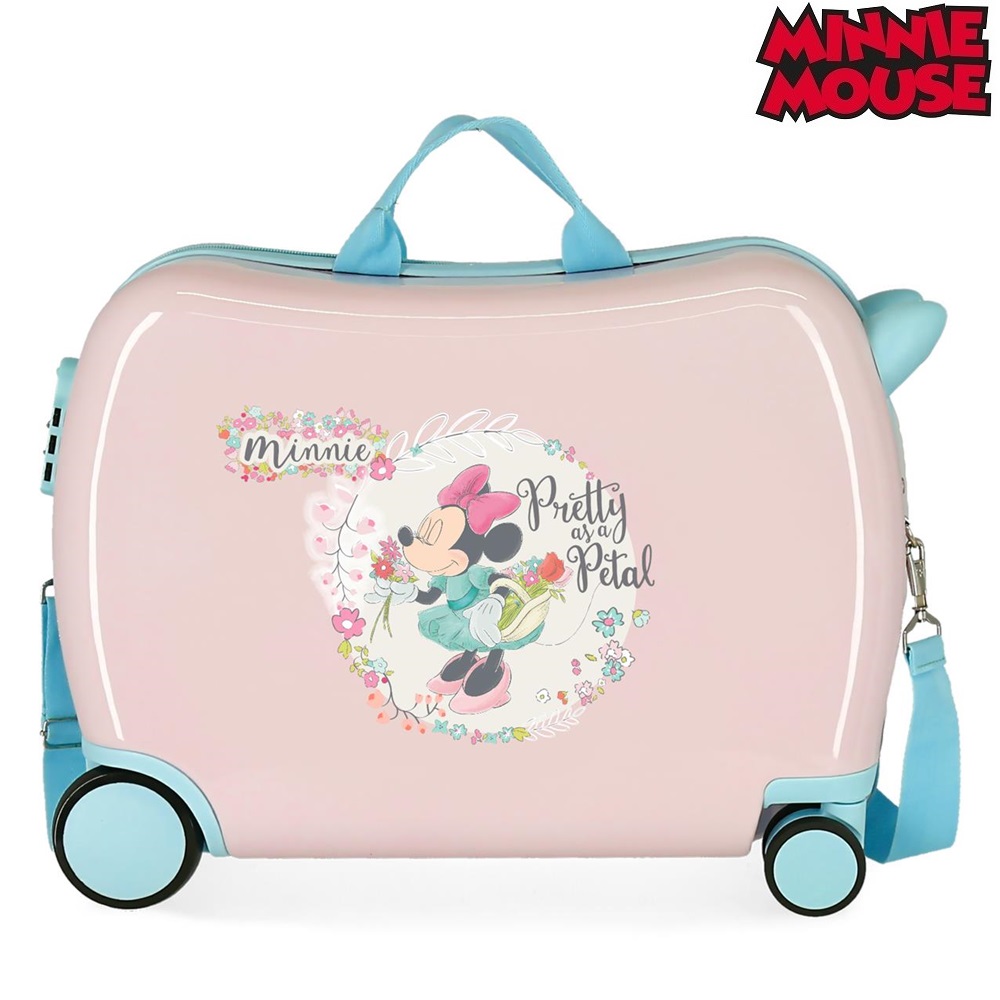 Kuffert til børn at sidde på Minnie Mouse Florals