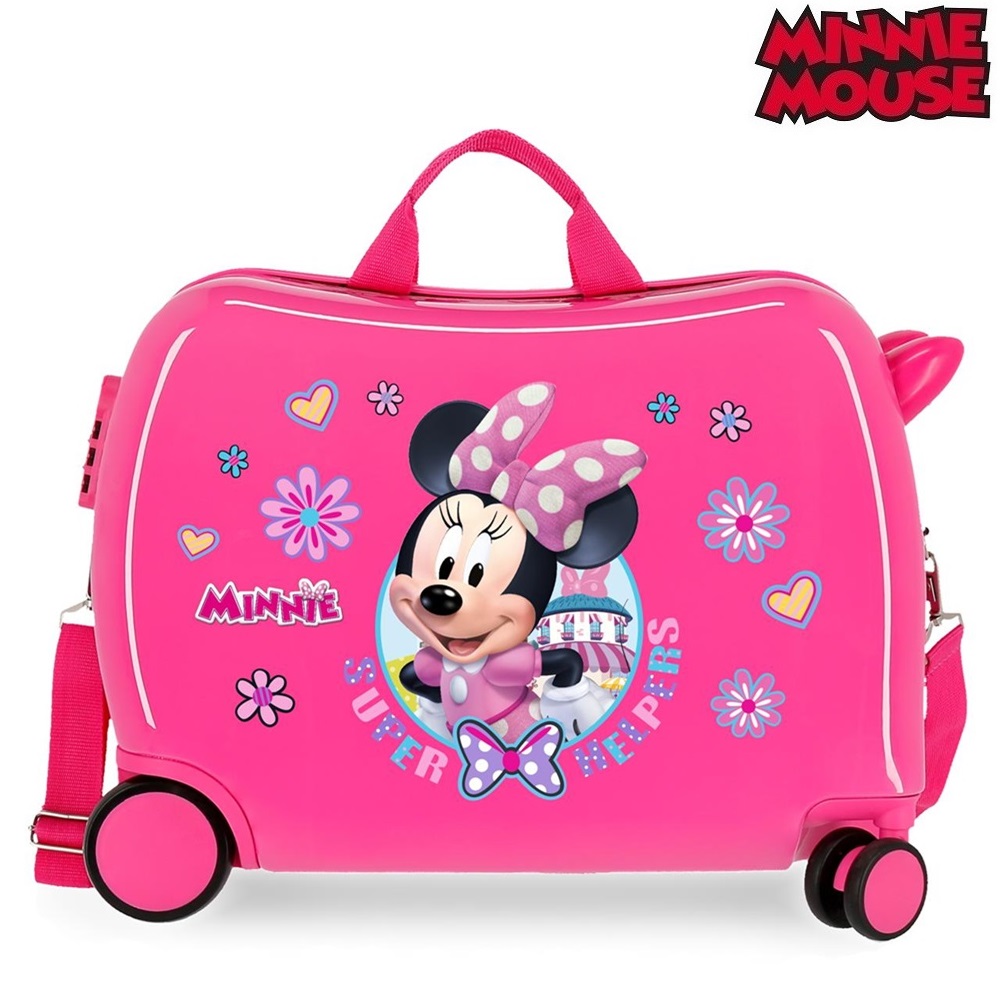 Kuffert til børn at sidde på Minnie Mouse Super Helpers
