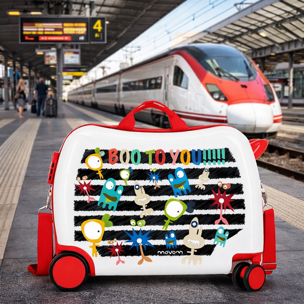 Børnekuffert at sidde på - Movom Boo To You