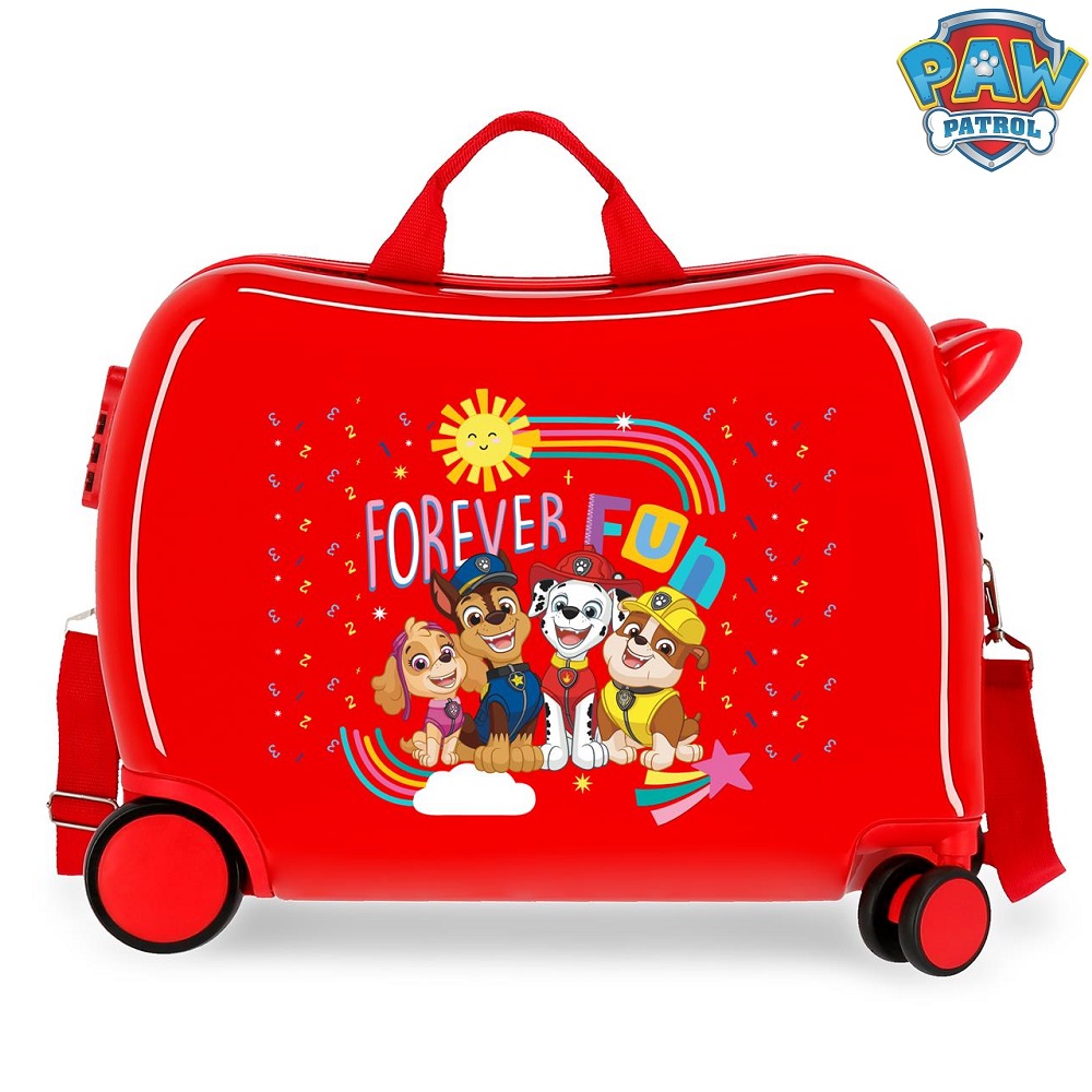 Kuffert til børn Paw Patrol Forever Fun rød